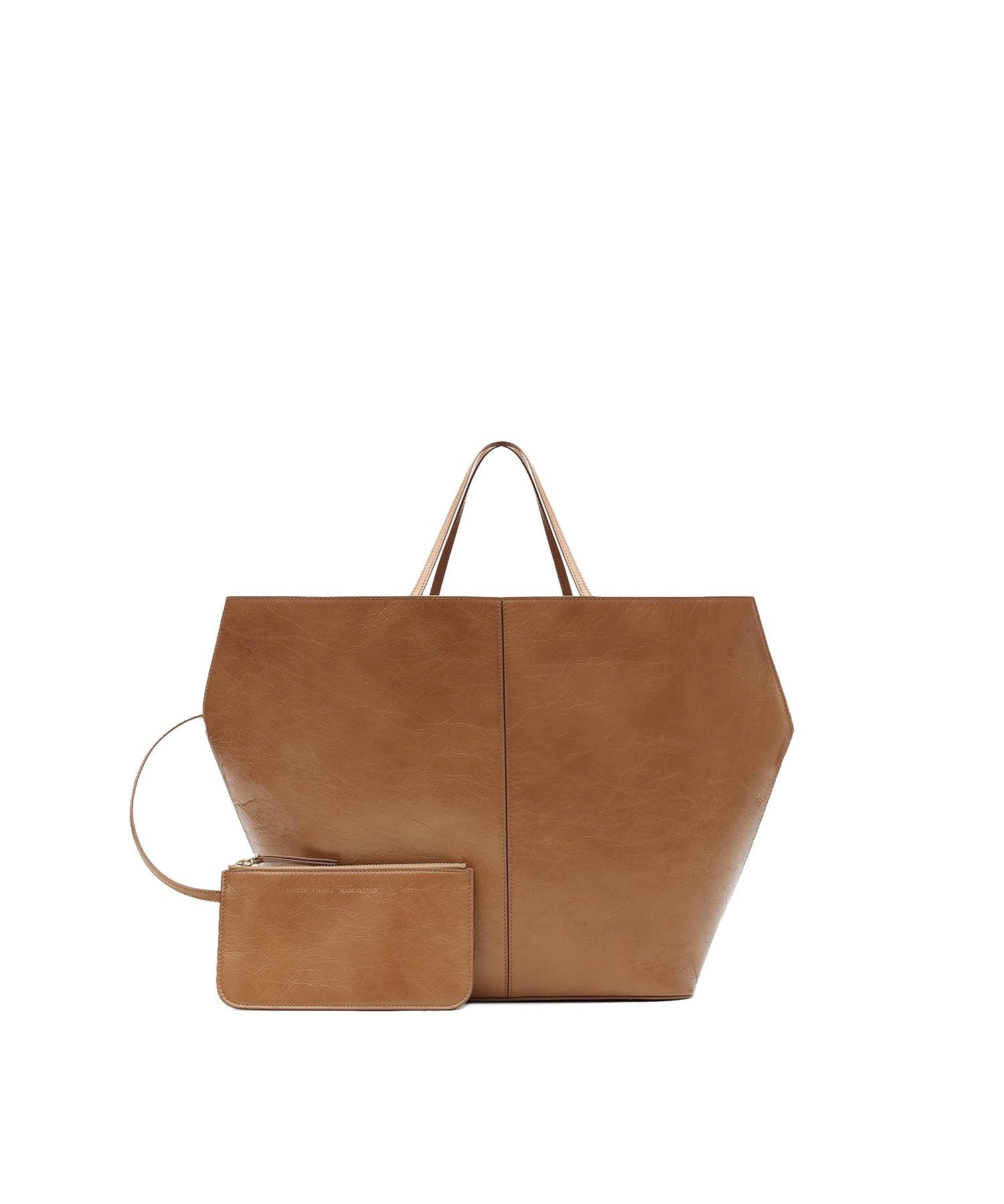 Borsa Winona 4ever maxi in pelle FBBP9JG01A TOBACCO SHINE FRANCESCO BIASIA 