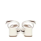 Sandalo con nodo intrecciato A55212 CREAM CARMENS 