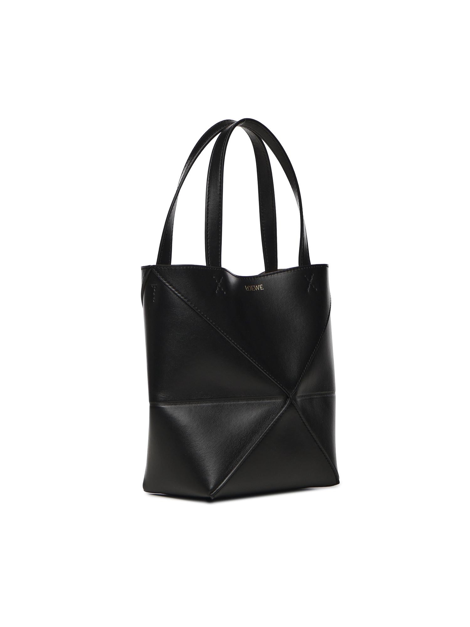 Borsa mini Puzzle Fold in vitello A657V25X01 1100 LOEWE 