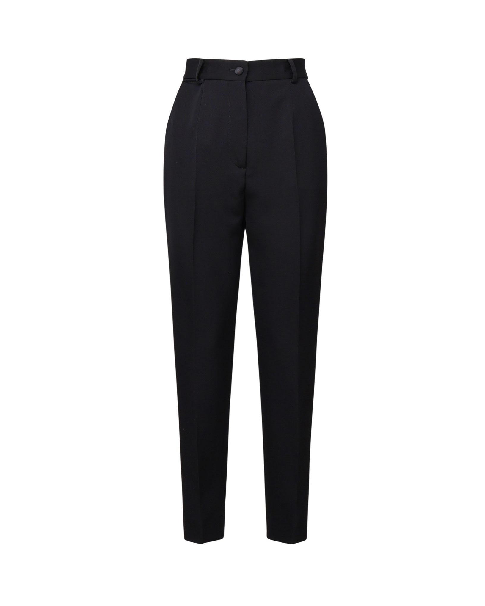 Pantaloni tuxedo in gabardine di lana FTAM0T FU21EN0000 DOLCE & GABBANA 