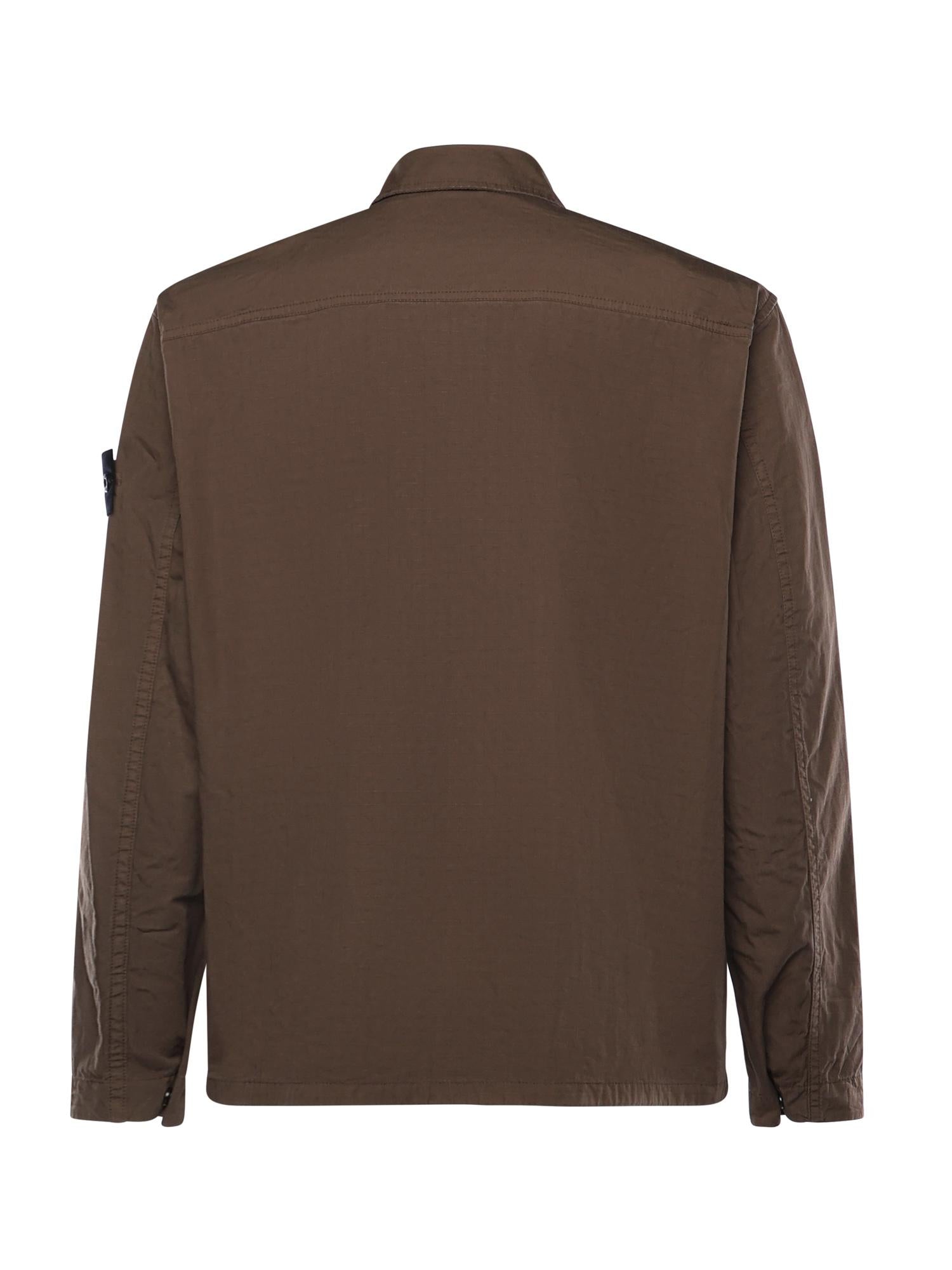 Overshirt in cotone con logo L1S151200005 S0298V007C STONE ISLAND 