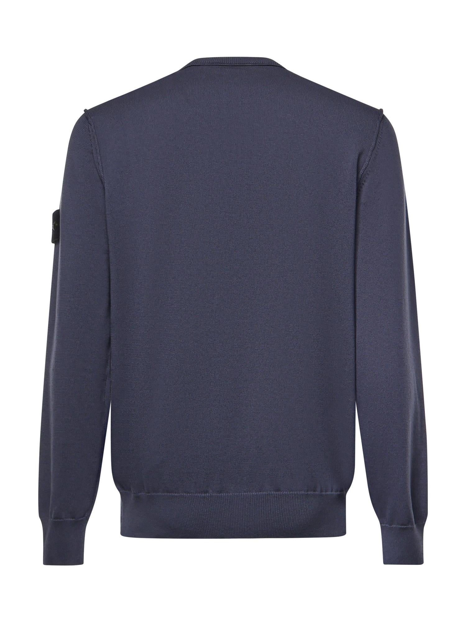 Maglione in cotone con logo L1S155100053 S00B2V002D STONE ISLAND 