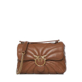 Borsa a tracolla grande Love Bag Puff trapunta farfalla 100038 A1EXL17Q PINKO 