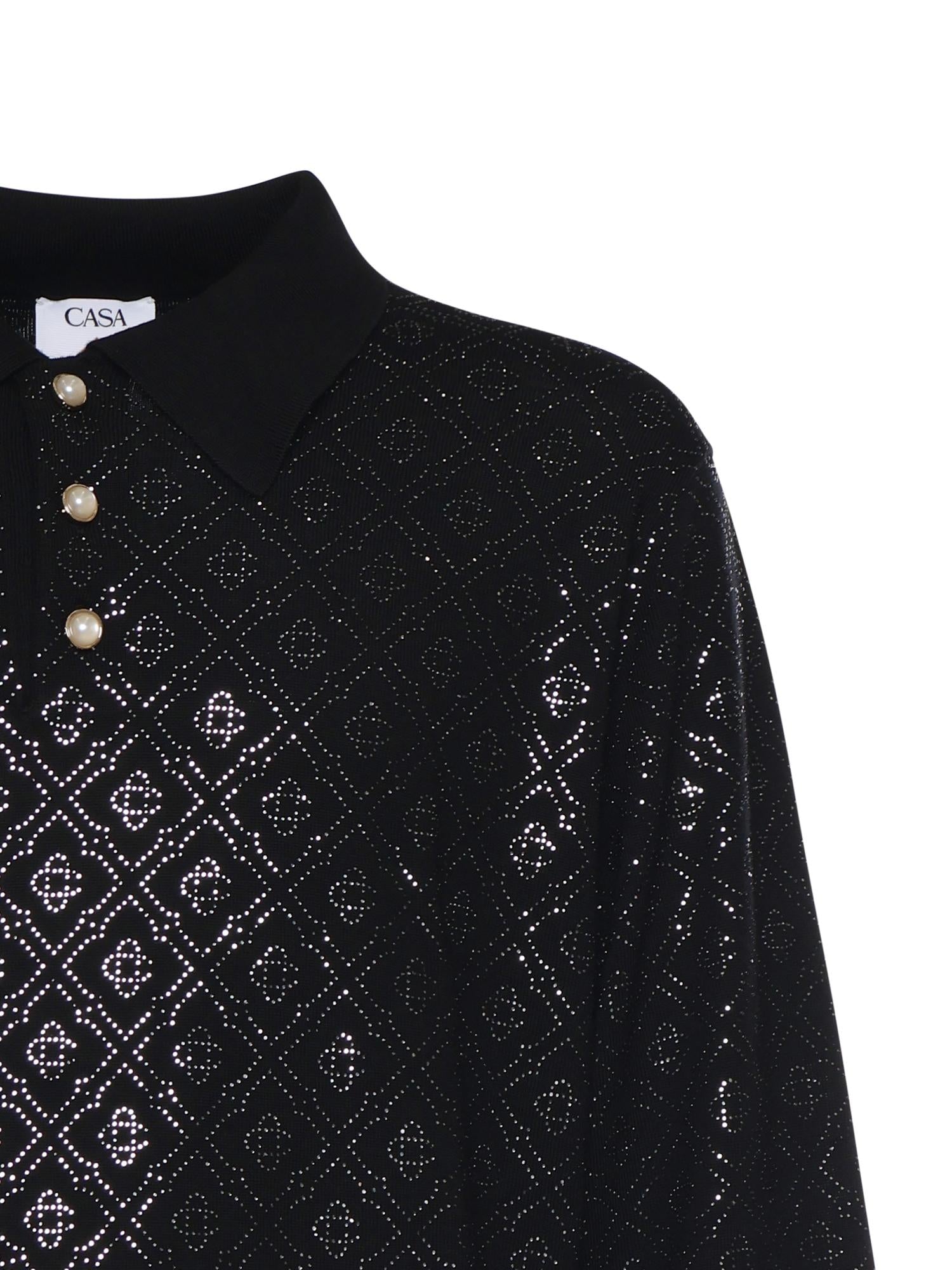 Polo in lana merino MSP26KW1213 01 CASABLANCA 