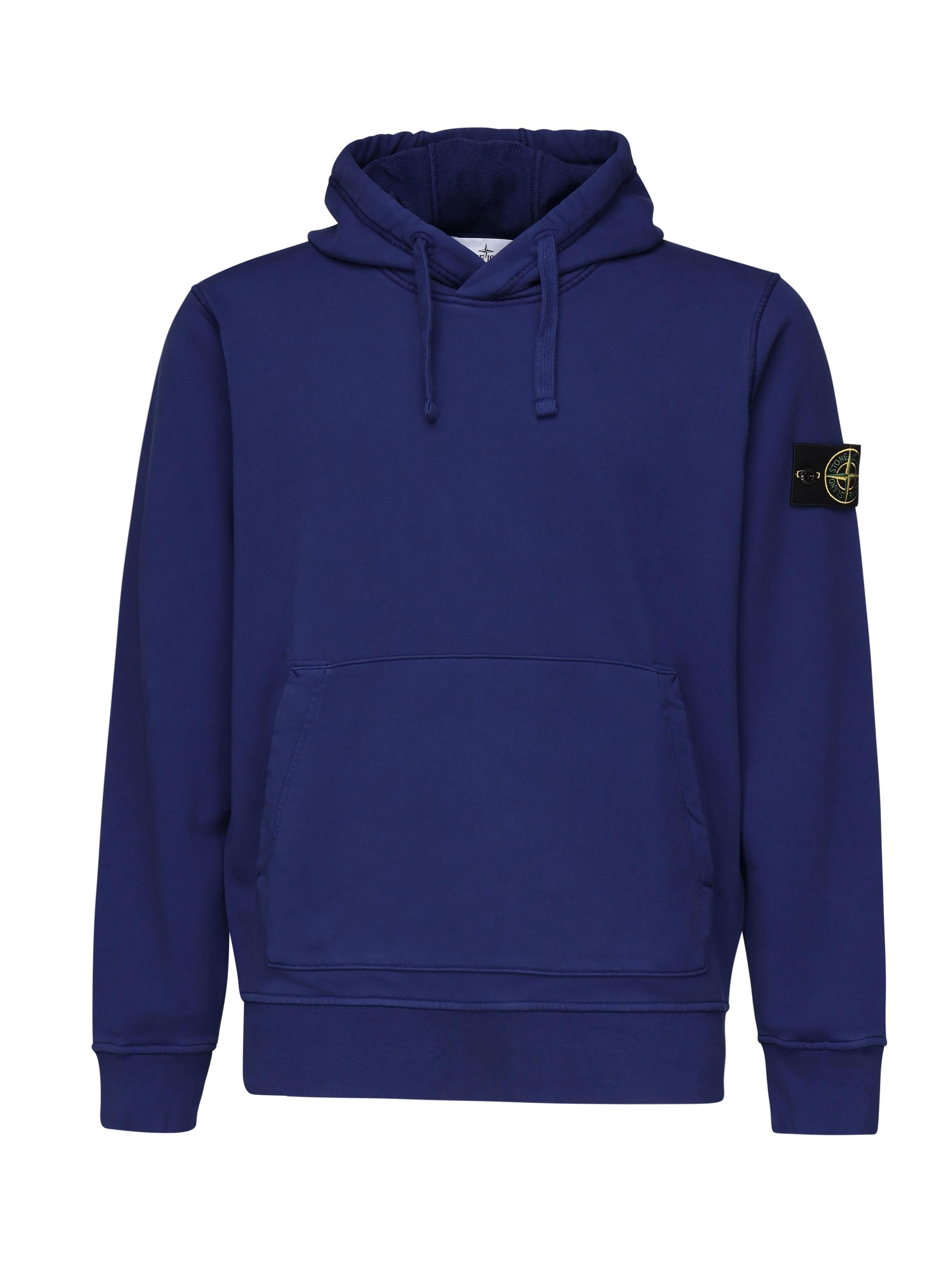 Felpa con cappuccio con coulisse e tasche K1S156100045 S0051V0022 STONE ISLAND 