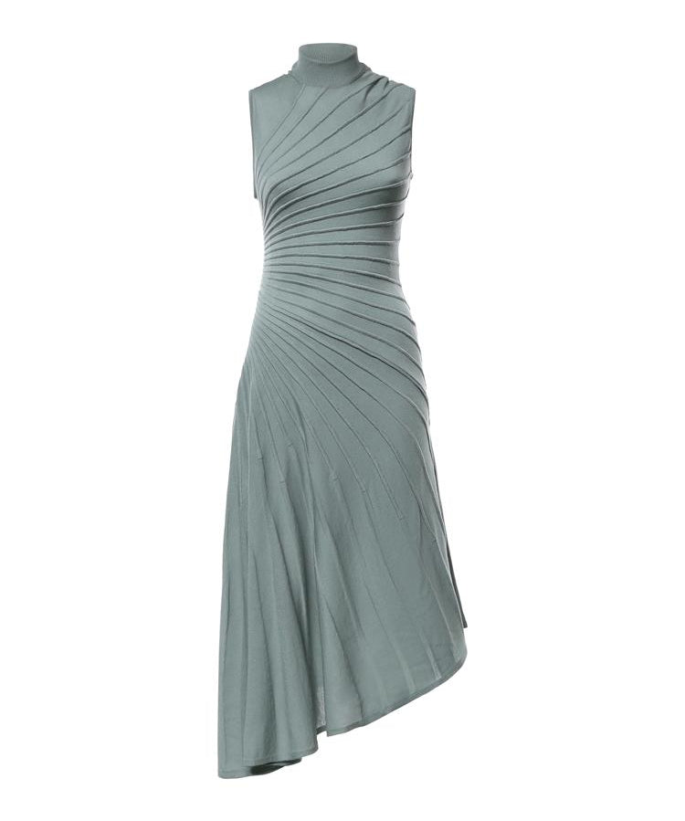 Abito midi modellante in lana AA9R2569K162C 680 ALAIA 