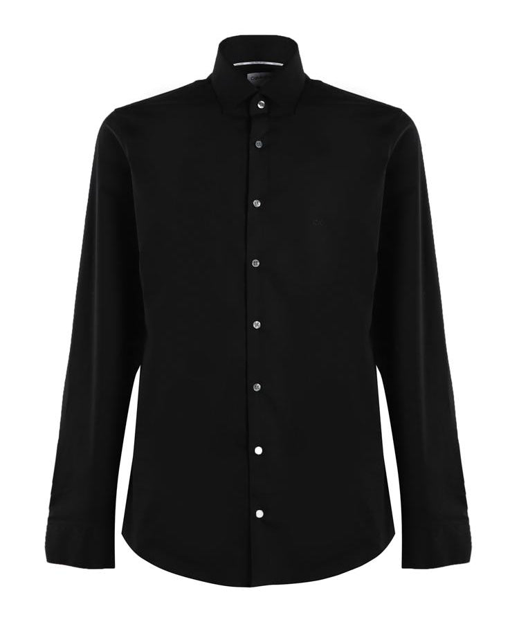 Camicia aderente in popeline elasticizzato K10K108229 -0GN CALVIN KLEIN 