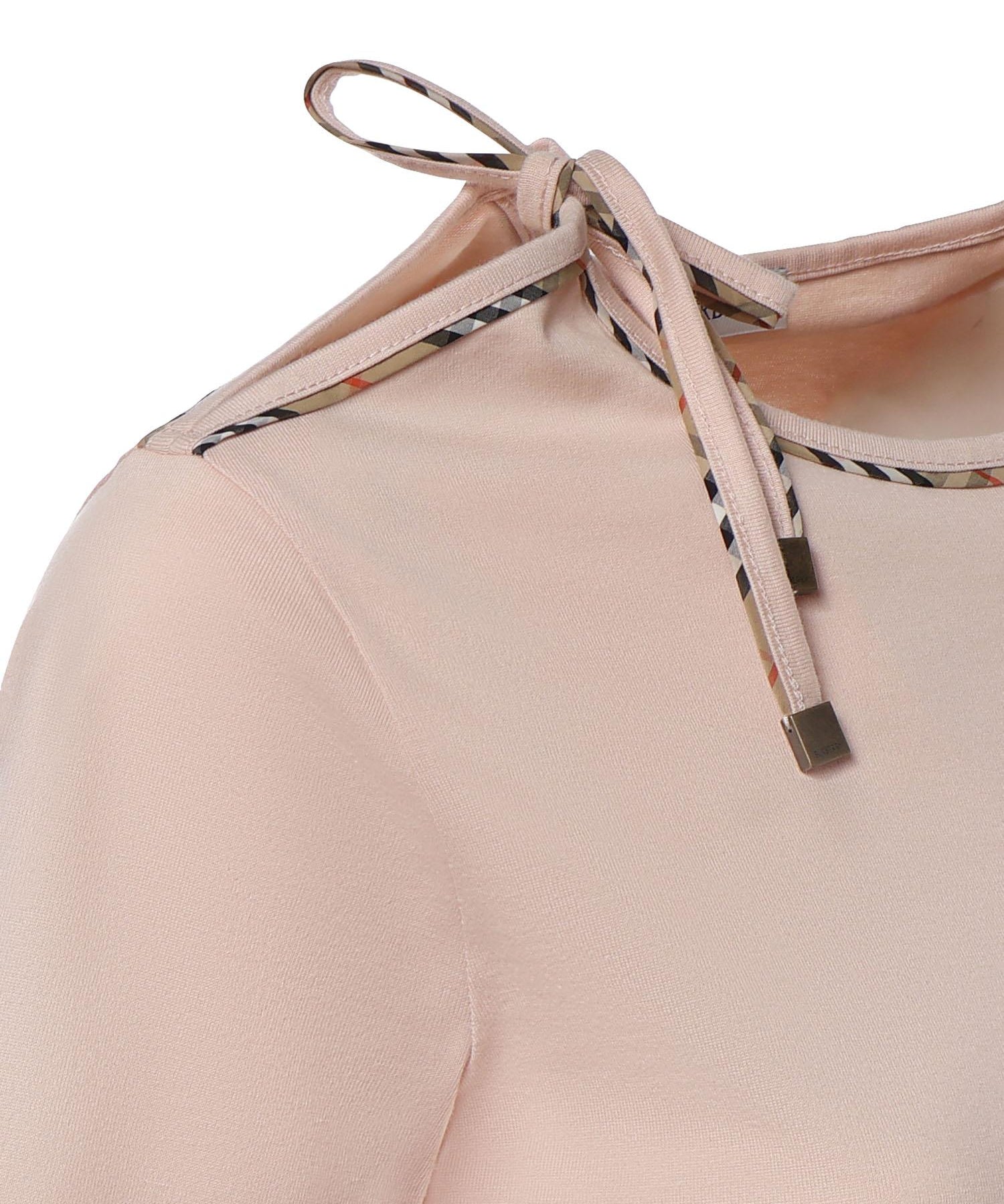 T-shirt in cotone con laccetti 8127211 C5331 BURBERRY 