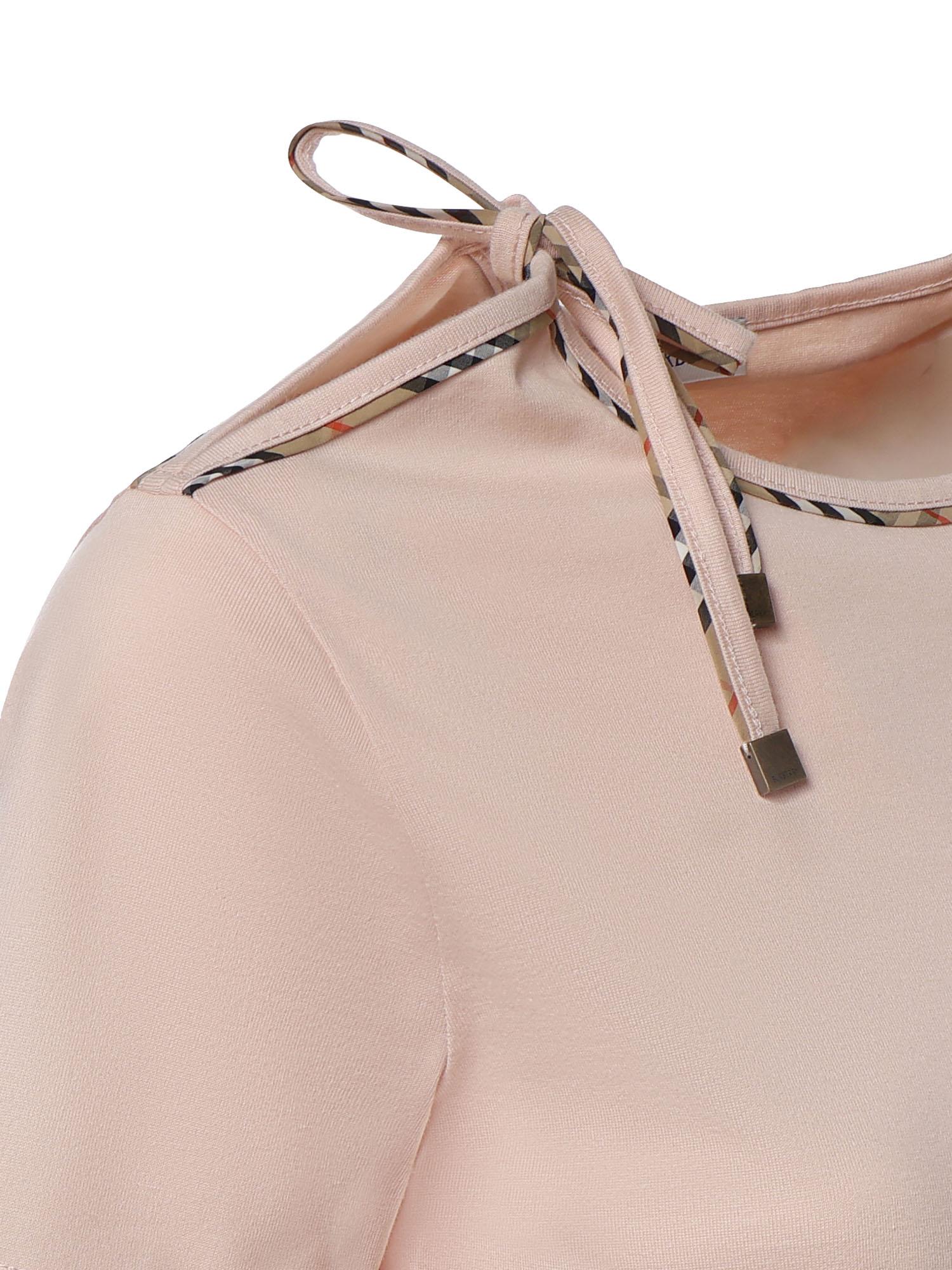 T-shirt in cotone con laccetti 8127211 C5331 BURBERRY 