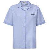 Camicia in vichy con logo MK2048 197IF0UB3 MIU MIU 