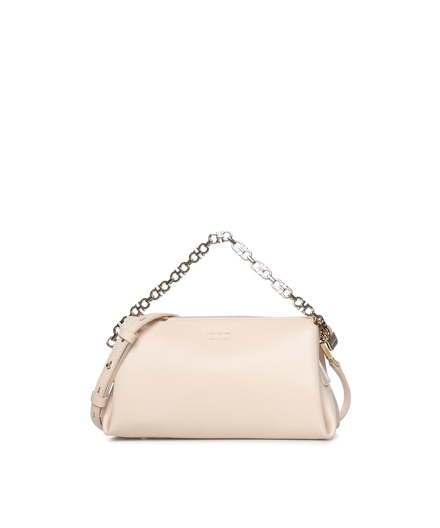 Mini bag in pelle con logo 221076 790050002 FERRAGAMO 