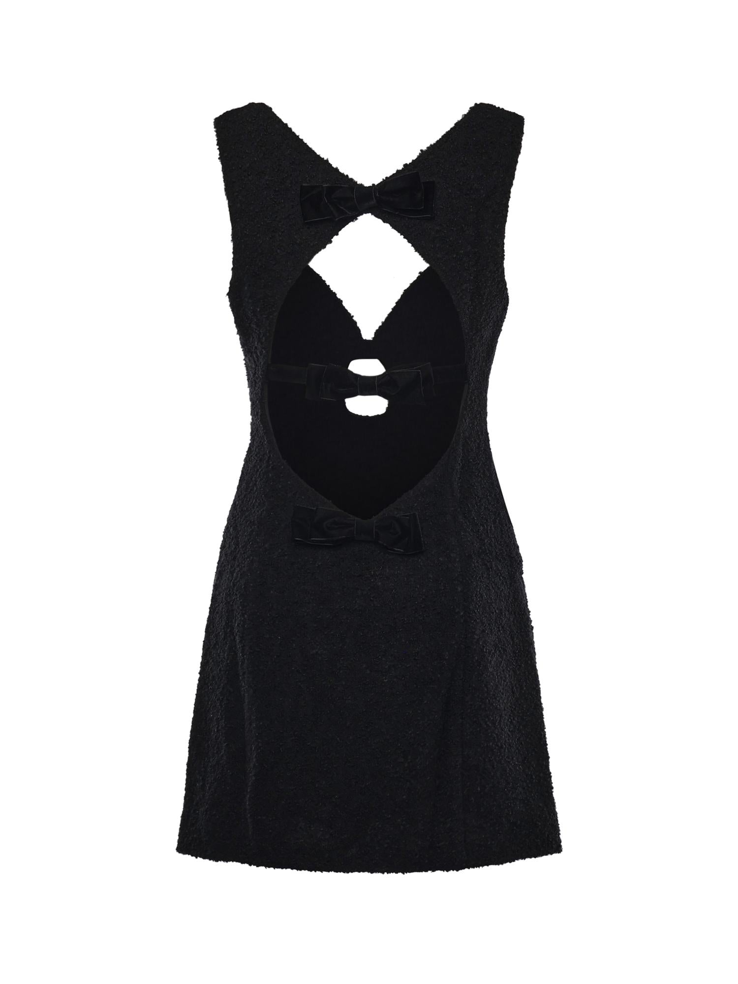 Mini abito Bonnie in bouclé CD3911 BLACK FOR LOVE & LEMONS 