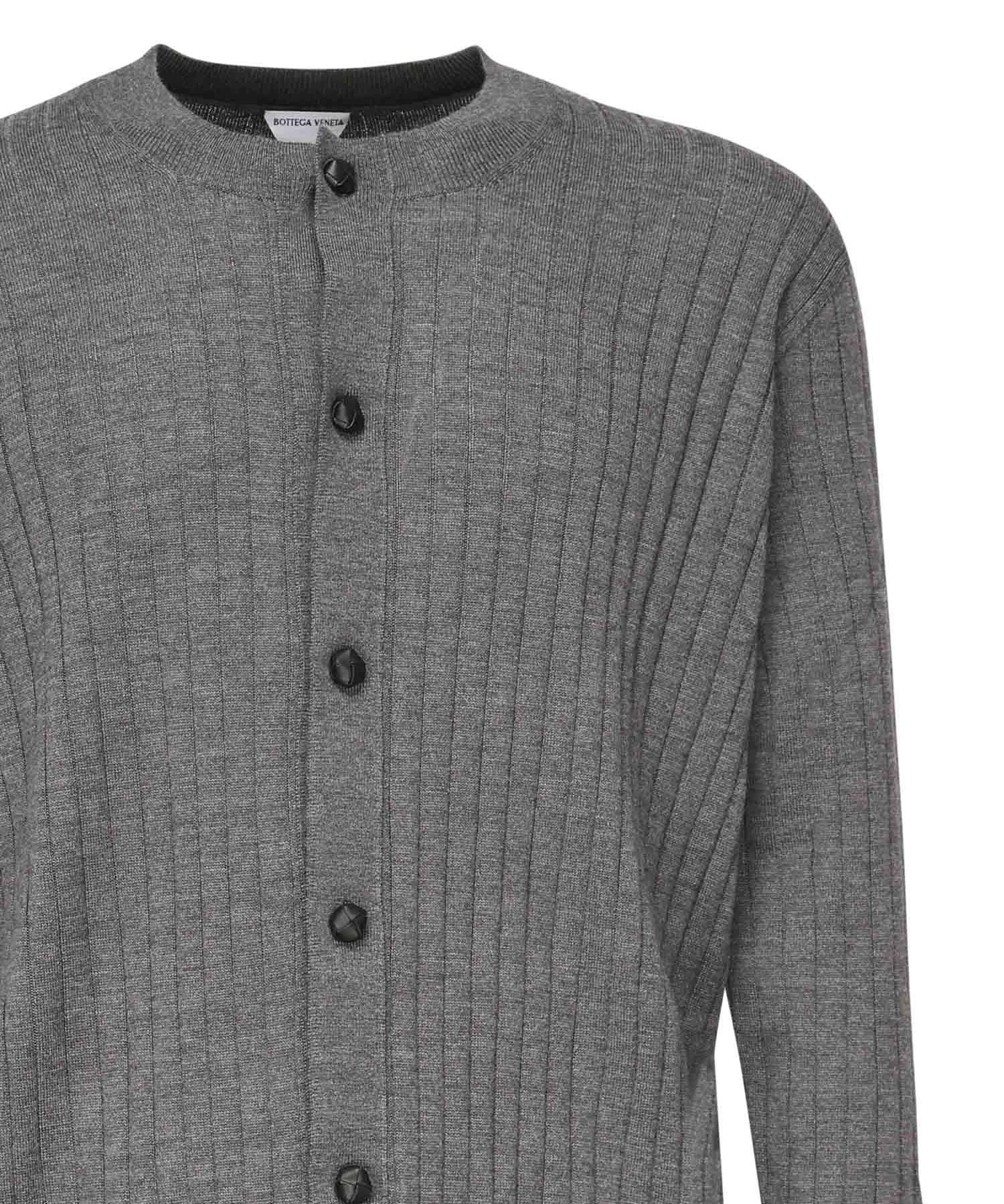 Cardigan in lana a coste 838111 V5L701370 BOTTEGA VENETA 