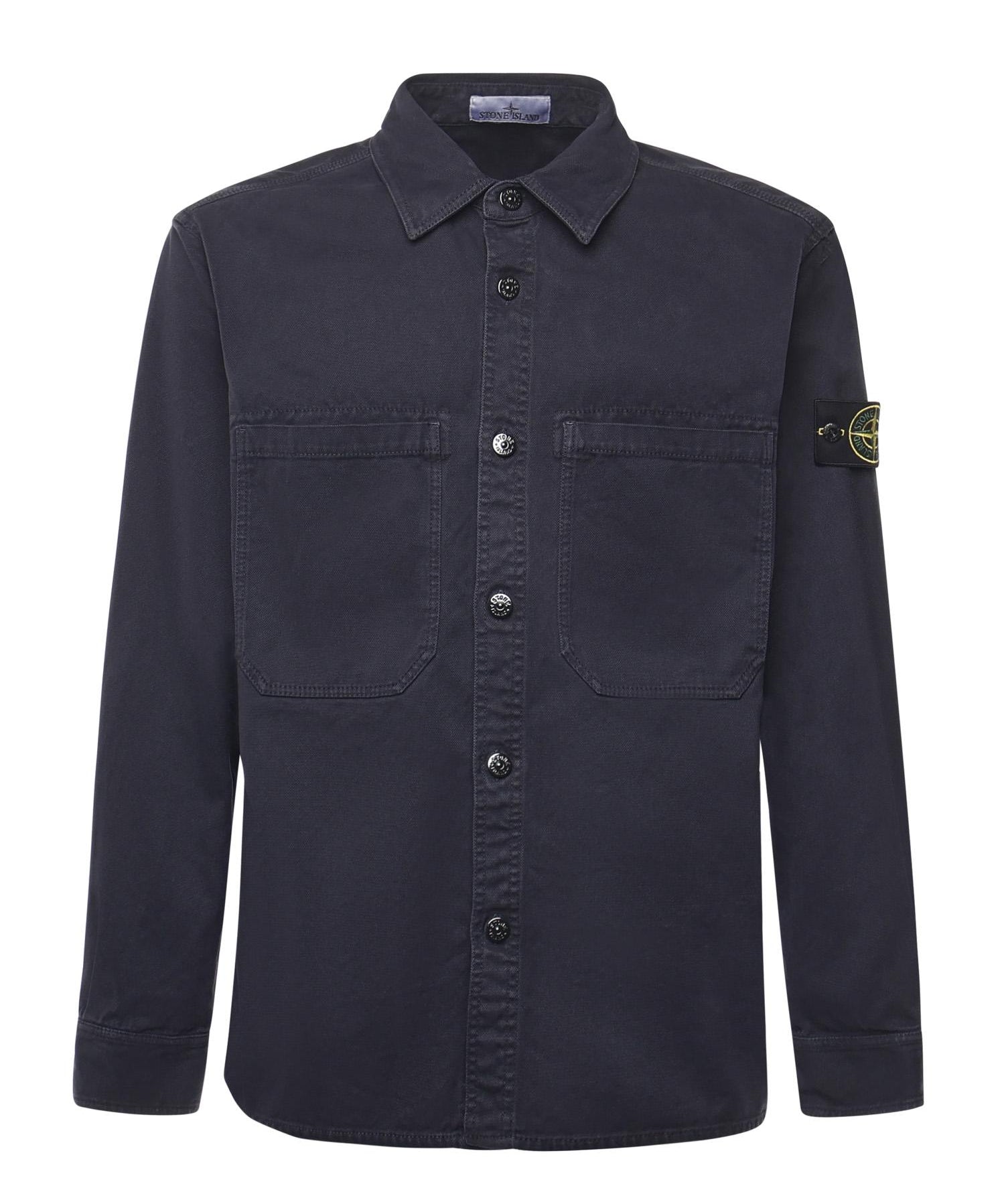 Overshirt in cotone biologico con logo K2S151200025 S0184V0126 STONE ISLAND 