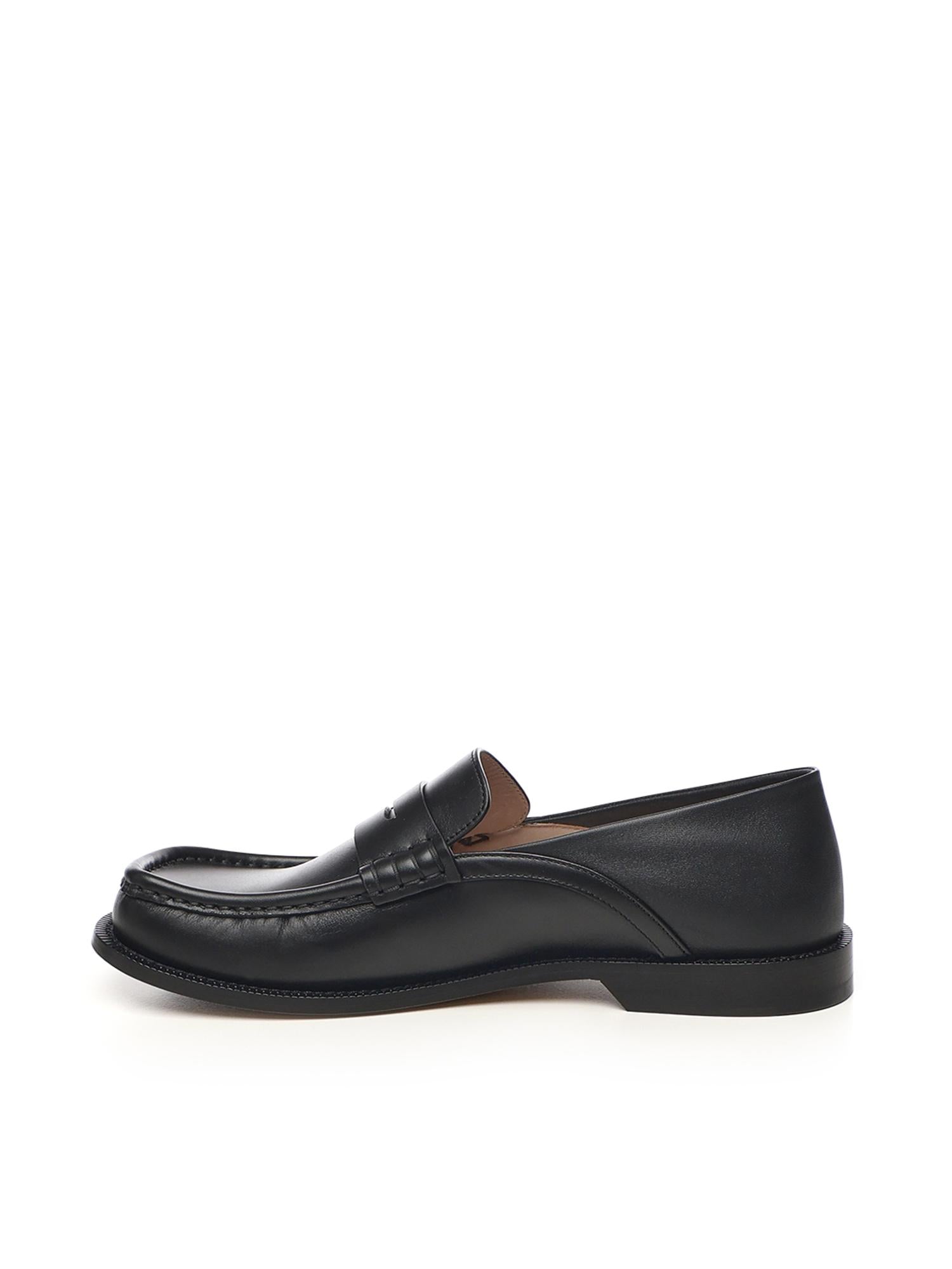 Mocassini Campo Flap Back in pelle di vitello M816290X47 1100 LOEWE 