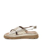 Sandalo flat Thea Tress A55379 PLATINO CARMENS 