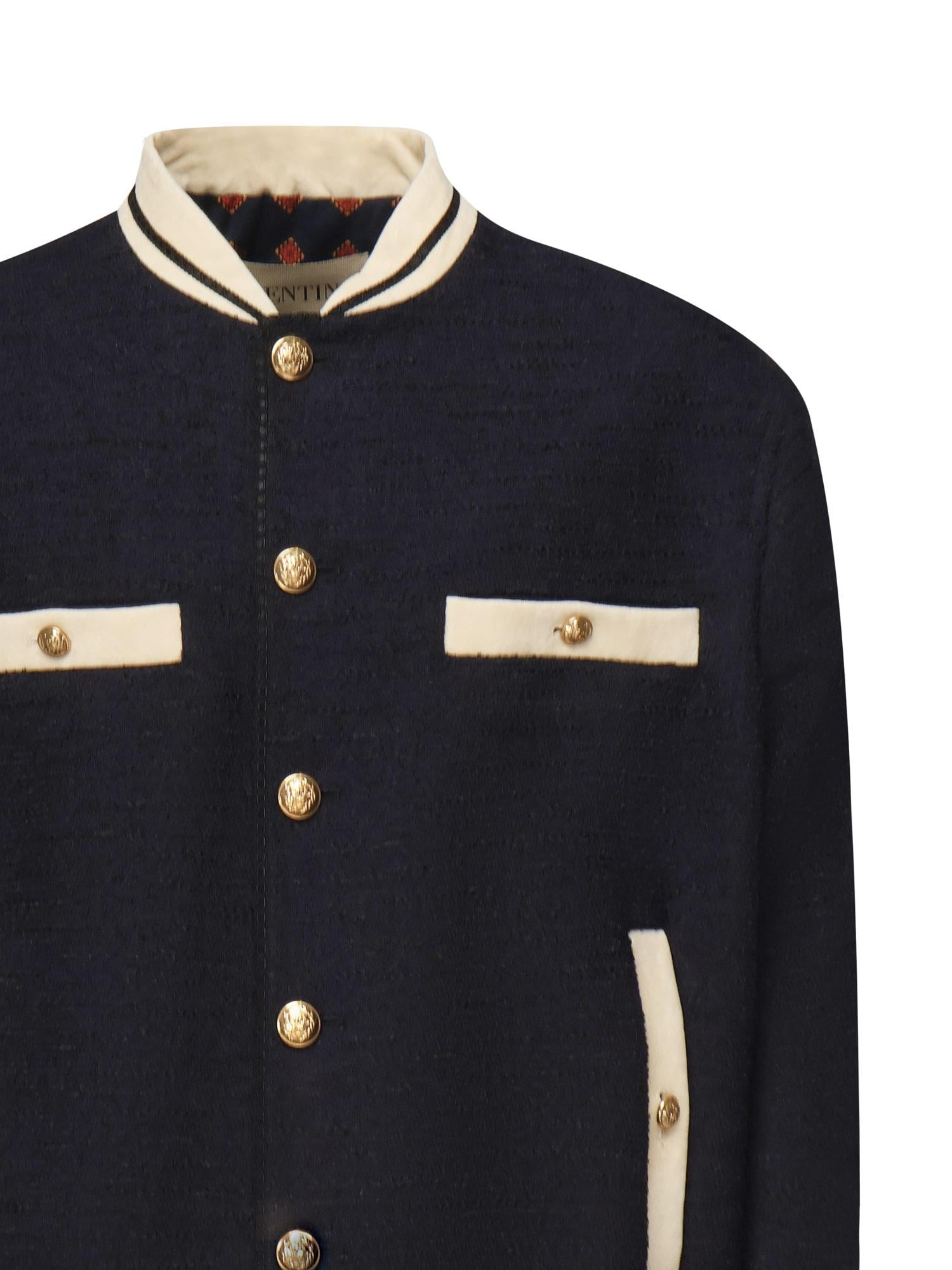 Bomber in tweed di cotone 7V3CIP68 AWL598 VALENTINO GARAVANI 
