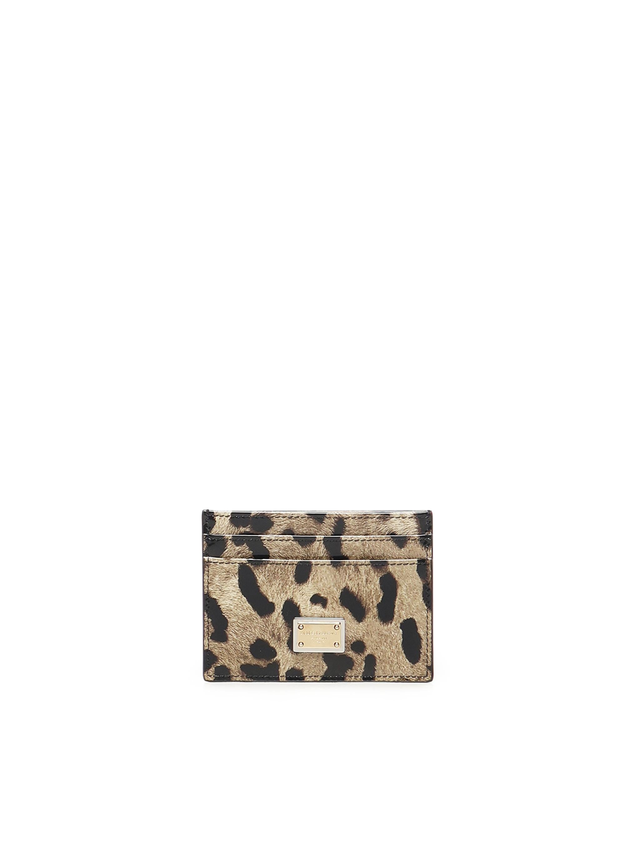 Portacarte stampa leo BI0330 AM568HA93M DOLCE & GABBANA 
