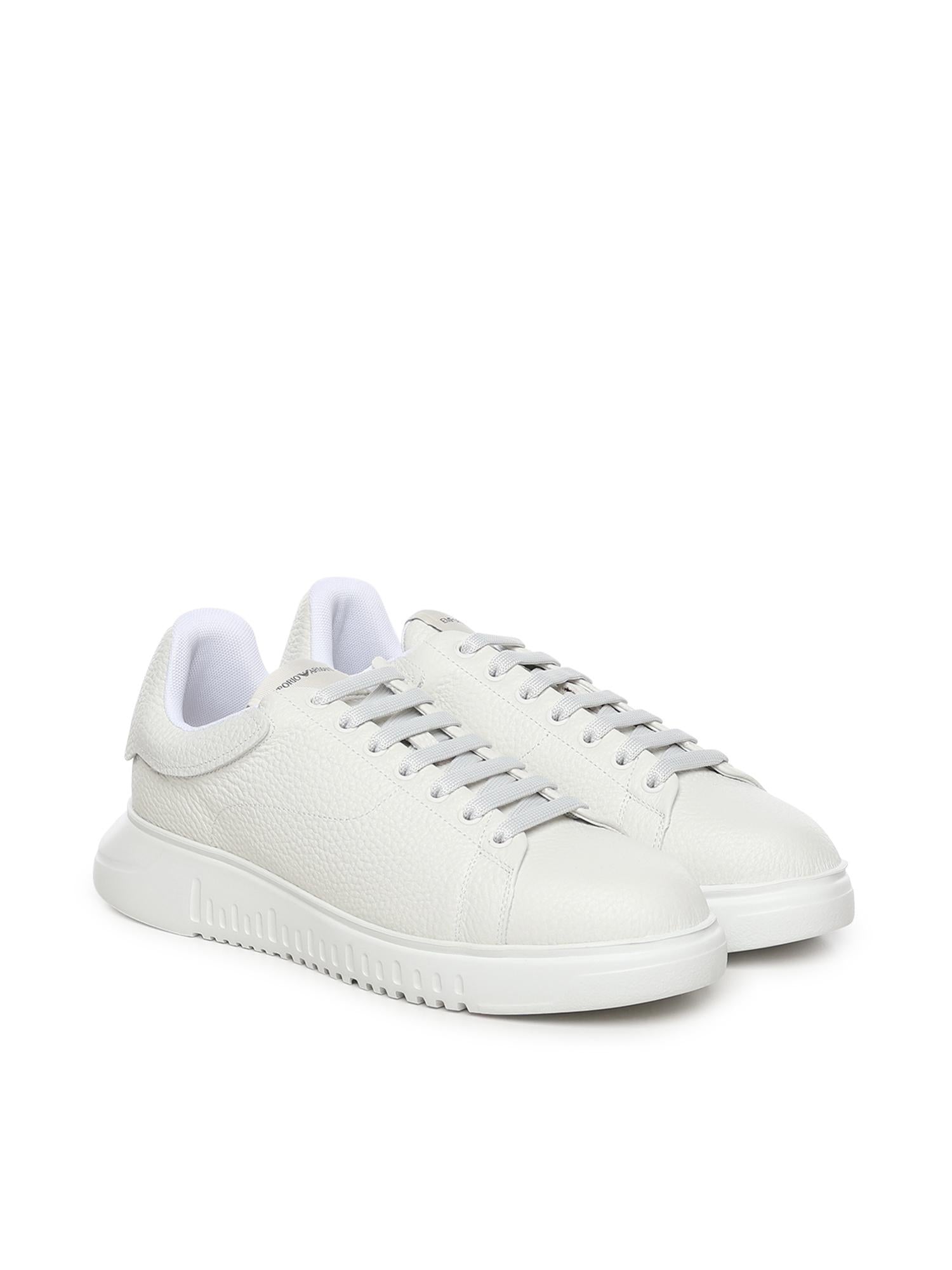 Sneaker in pelle con logo EM003663 AF19999U0001 EMPORIO ARMANI 