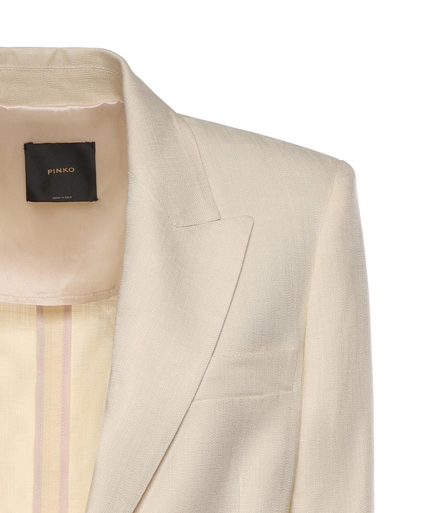 Giacca monopetto effetto rustico 106529 A2W6C00 PINKO 