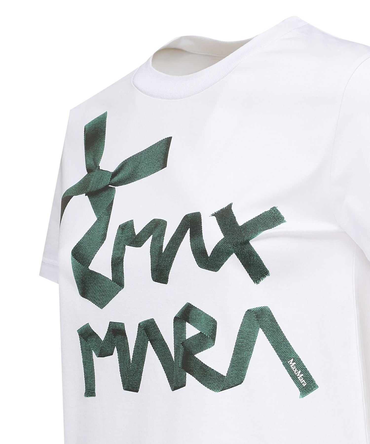 T-shirt Calcio con logo 2521946061600 010 MAX MARA 