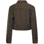 Giacca crop FF Jacquard FJ7818 A5W3F118W FENDI 
