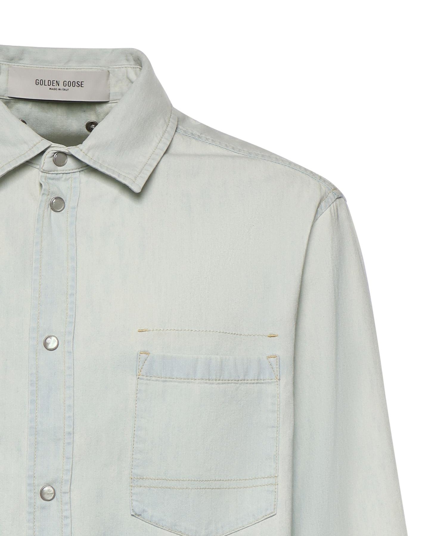 Overshirt in denim GMP02519 P00235950491 GOLDEN GOOSE 