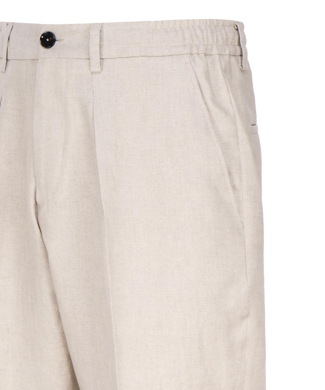 Pantalone sartoriale in lino DOMINIQUE 24S-LLAPNATURALE BE ABLE 