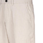 Pantalone sartoriale in lino DOMINIQUE 24S-LLAPNATURALE BE ABLE 