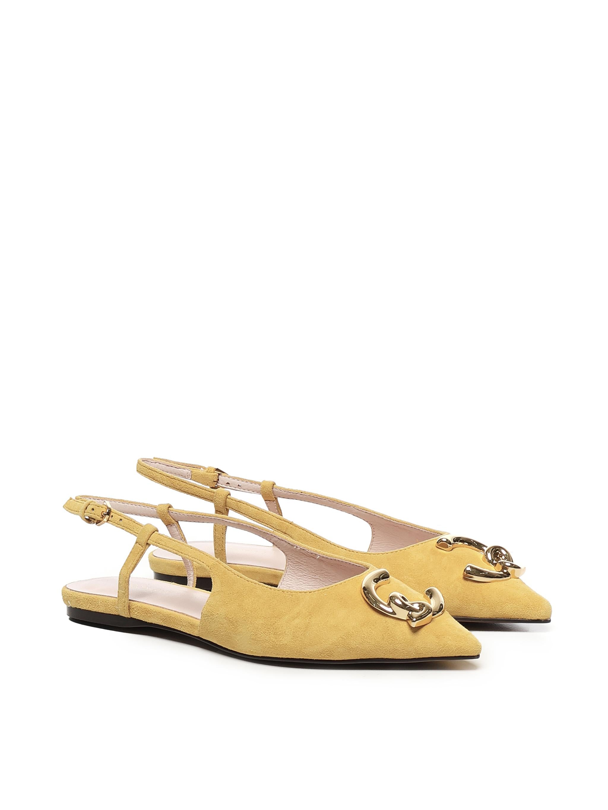 Slingback flat C-Me in suede E4SB2210201 J19 COCCINELLE 