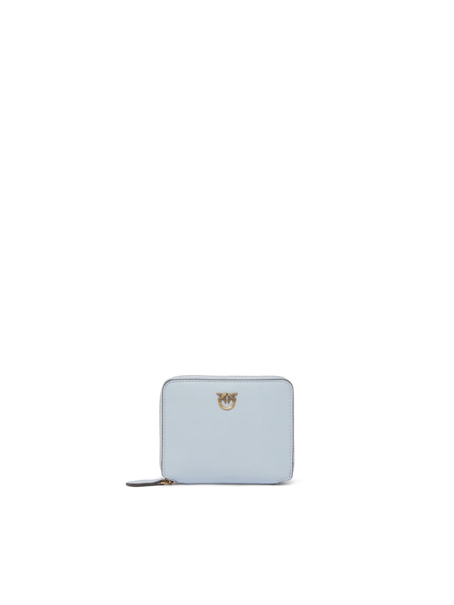 Portafoglio quadrato zip-around in pelle 100249 A0F1E37Q PINKO 