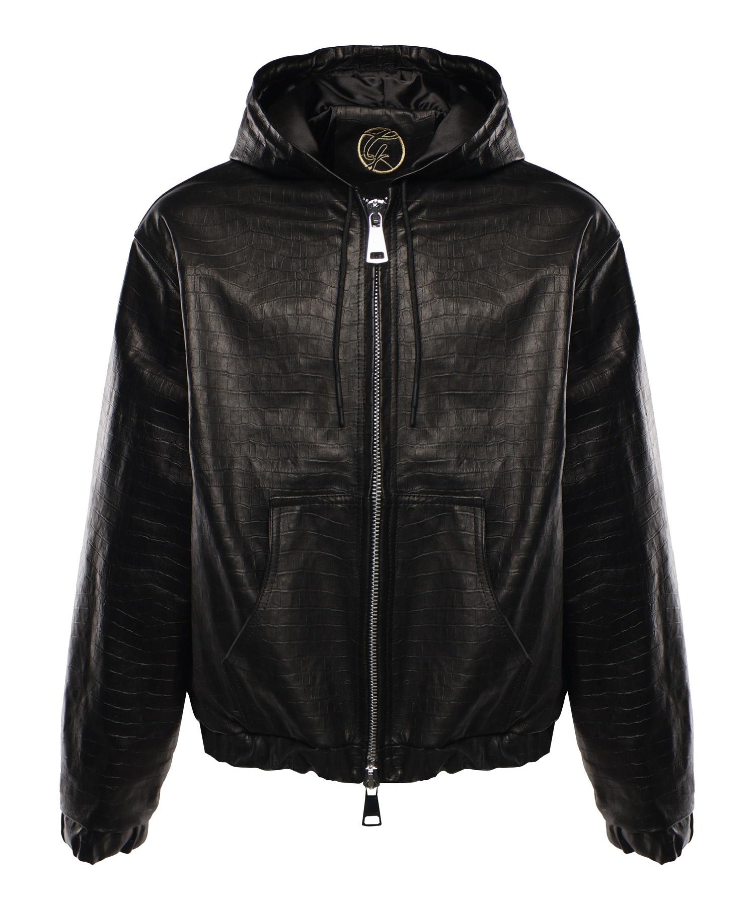 Giubbotto Bronx in pelle con cappuccio BRONX COCCONERO GIULIANO GALIANO 