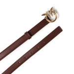 Cintura sottile Love Birds in pelle 100143 A0F1R49Q PINKO 