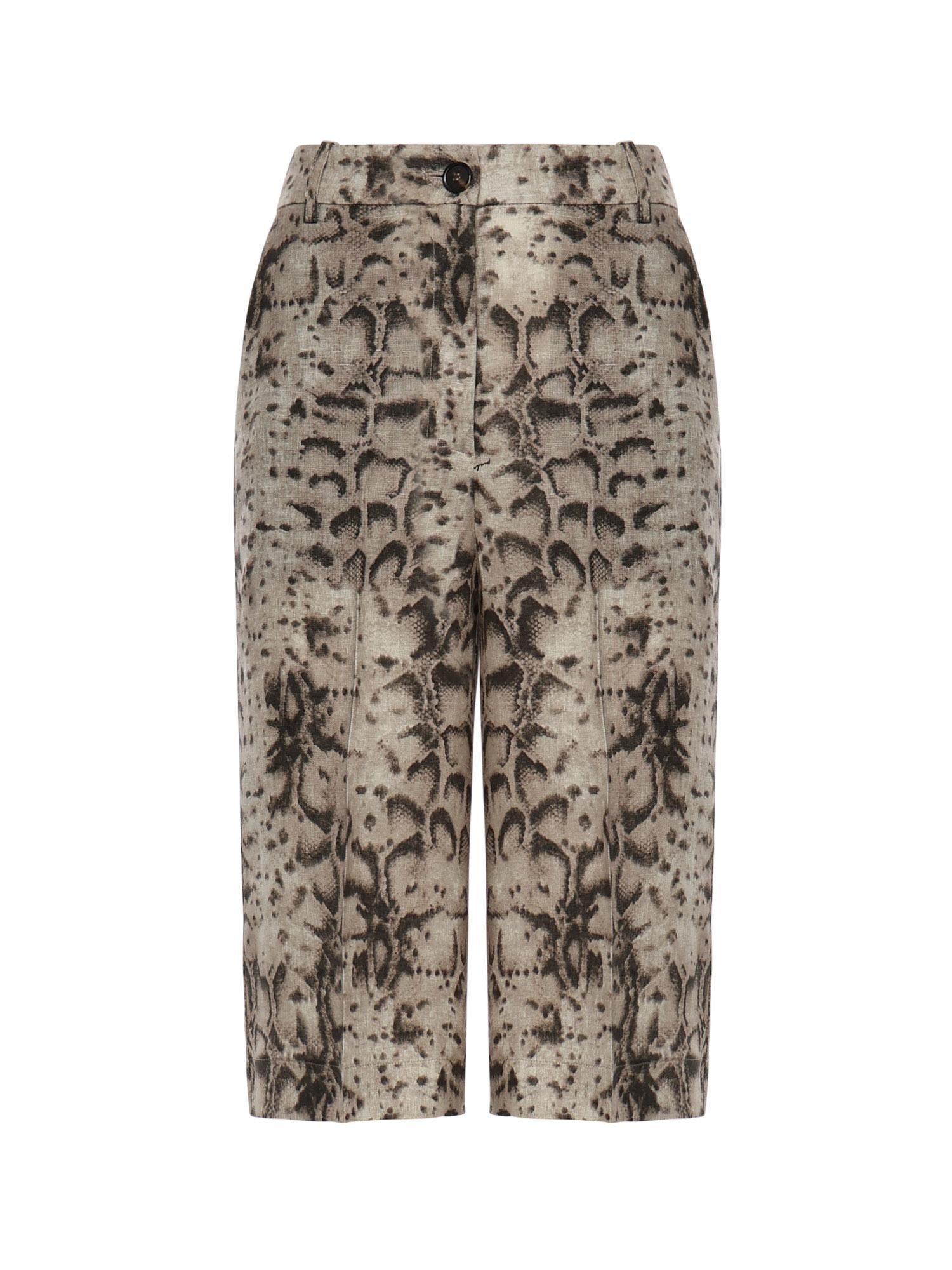 Bermuda con stampa snake 106870 A3BLCZ9 PINKO 