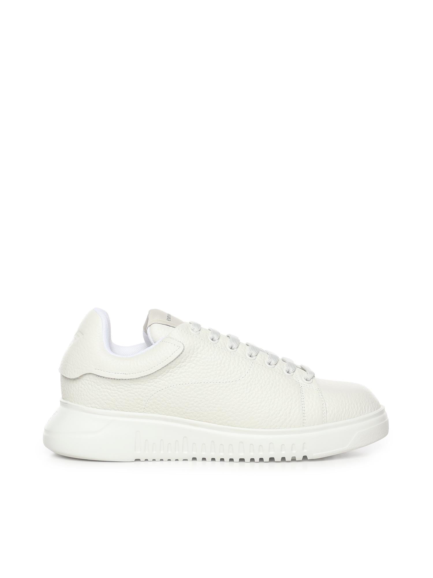Sneaker in pelle con logo EM003663 AF19999U0001 EMPORIO ARMANI 