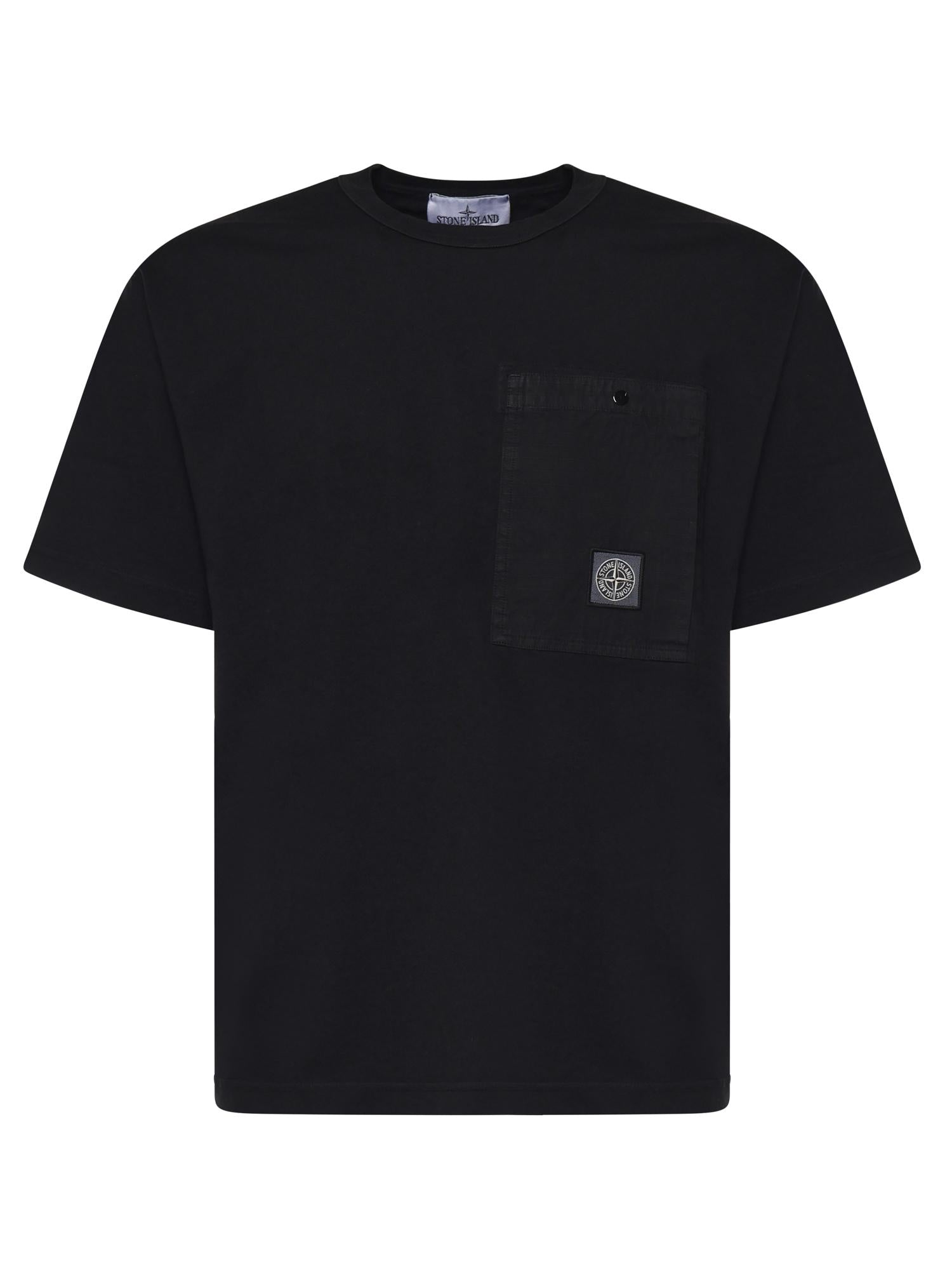 T-shirt con tasca sul petto in jersey di cotone L1S152100004 S0115V0029 STONE ISLAND 