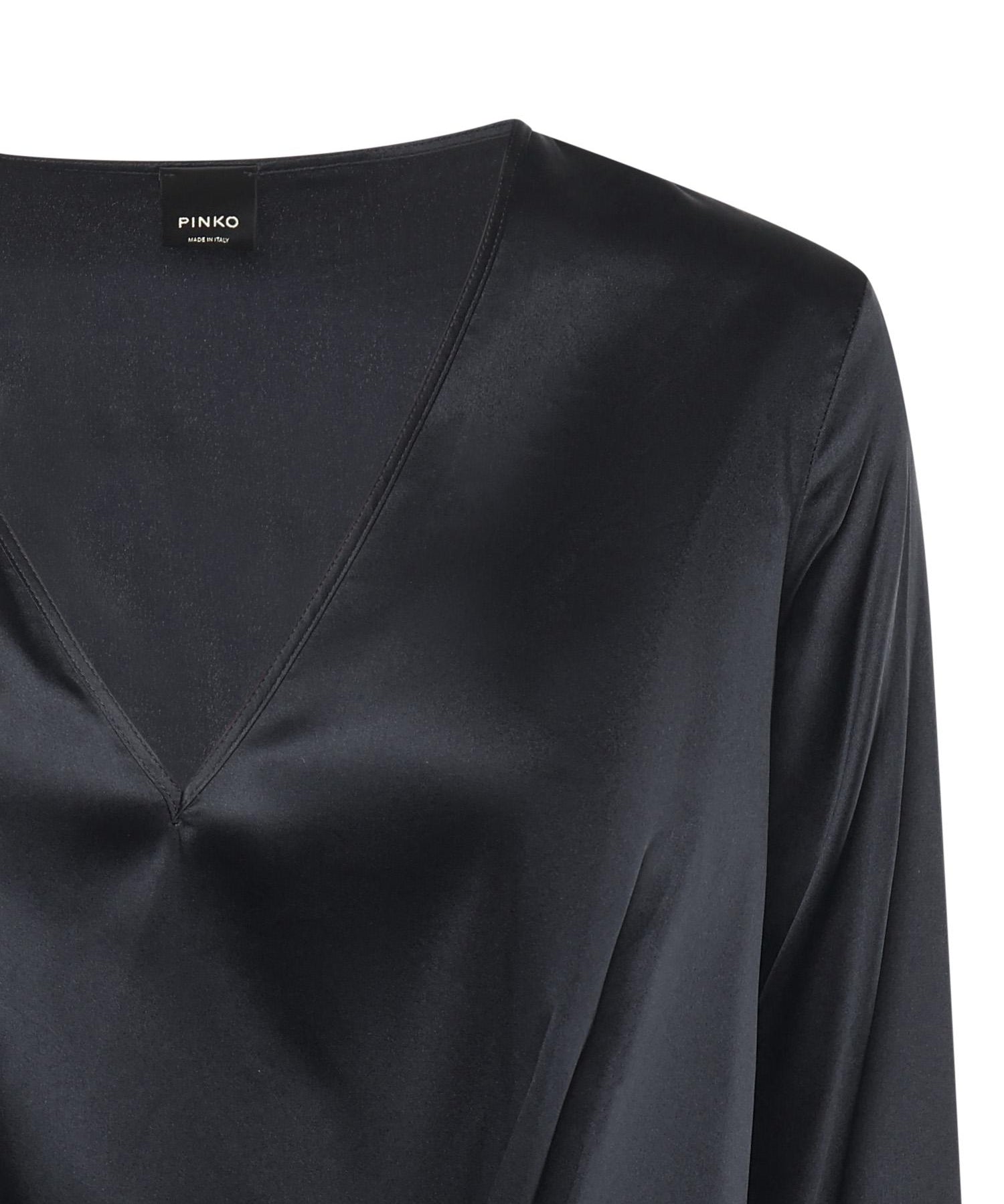 Blusa Frisella in satin 105699 A2JRGA3 PINKO 
