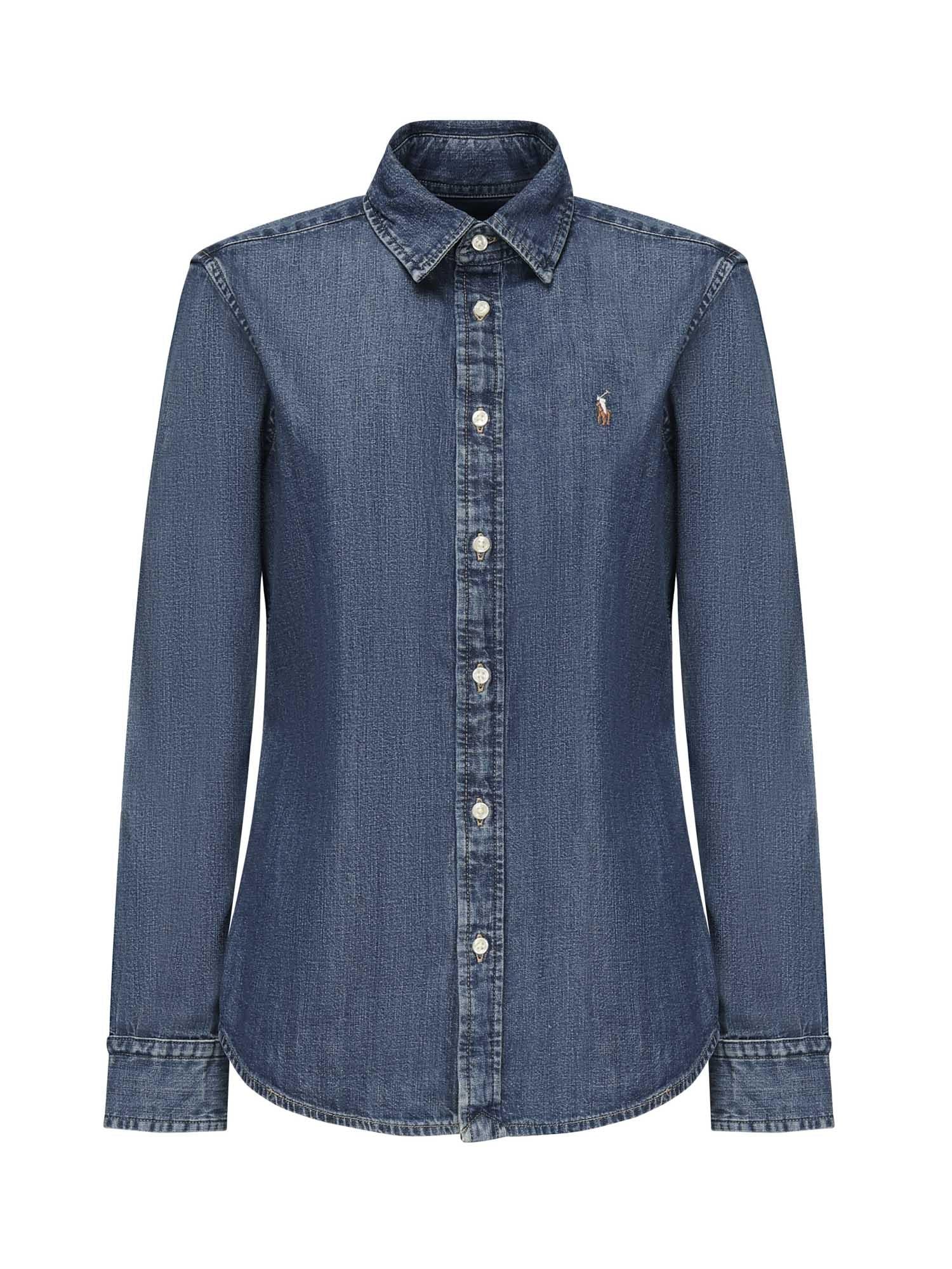 Camicia in denim con logo 211969458 001 POLO RALPH LAUREN 