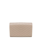 Pochette con catena Cassandre in pelle grain de poudre 377828 BOW012721 SAINT LAURENT 