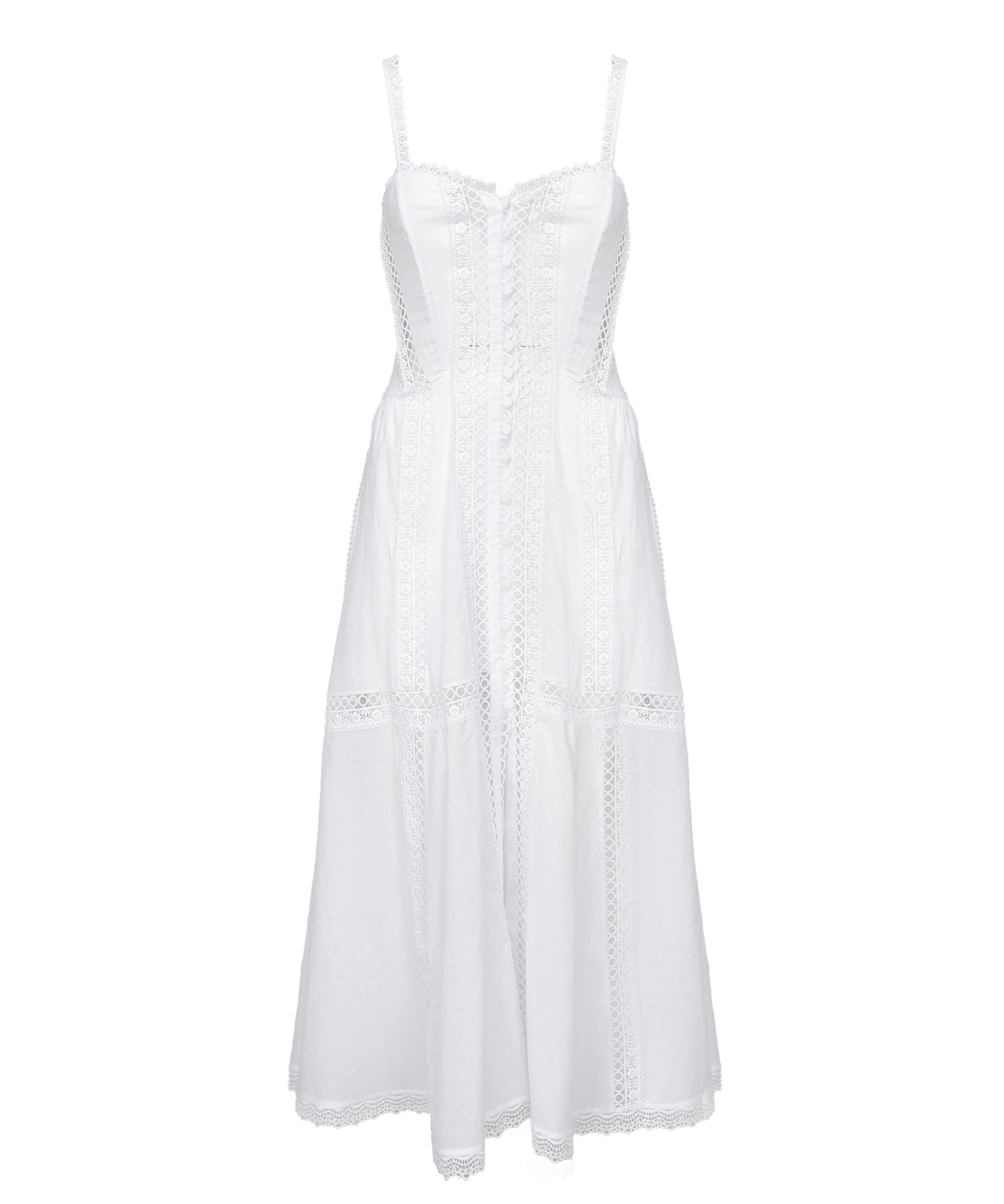 Abito lungo Dafelle 251620 WHITE CHARO RUIZ 