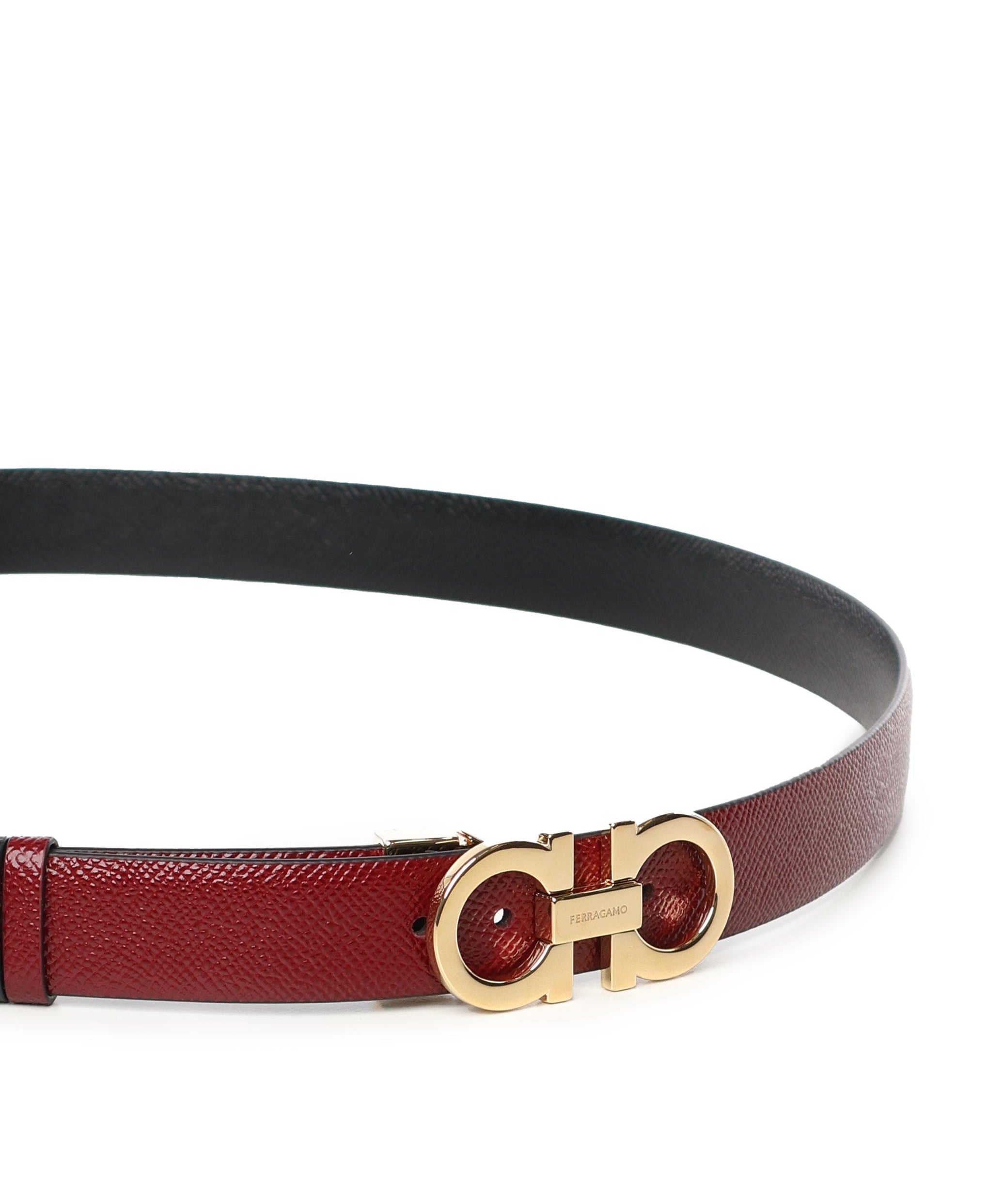 Cintura reversibile e regolabile Gancini<BR/> 23A565 780393826 FERRAGAMO 