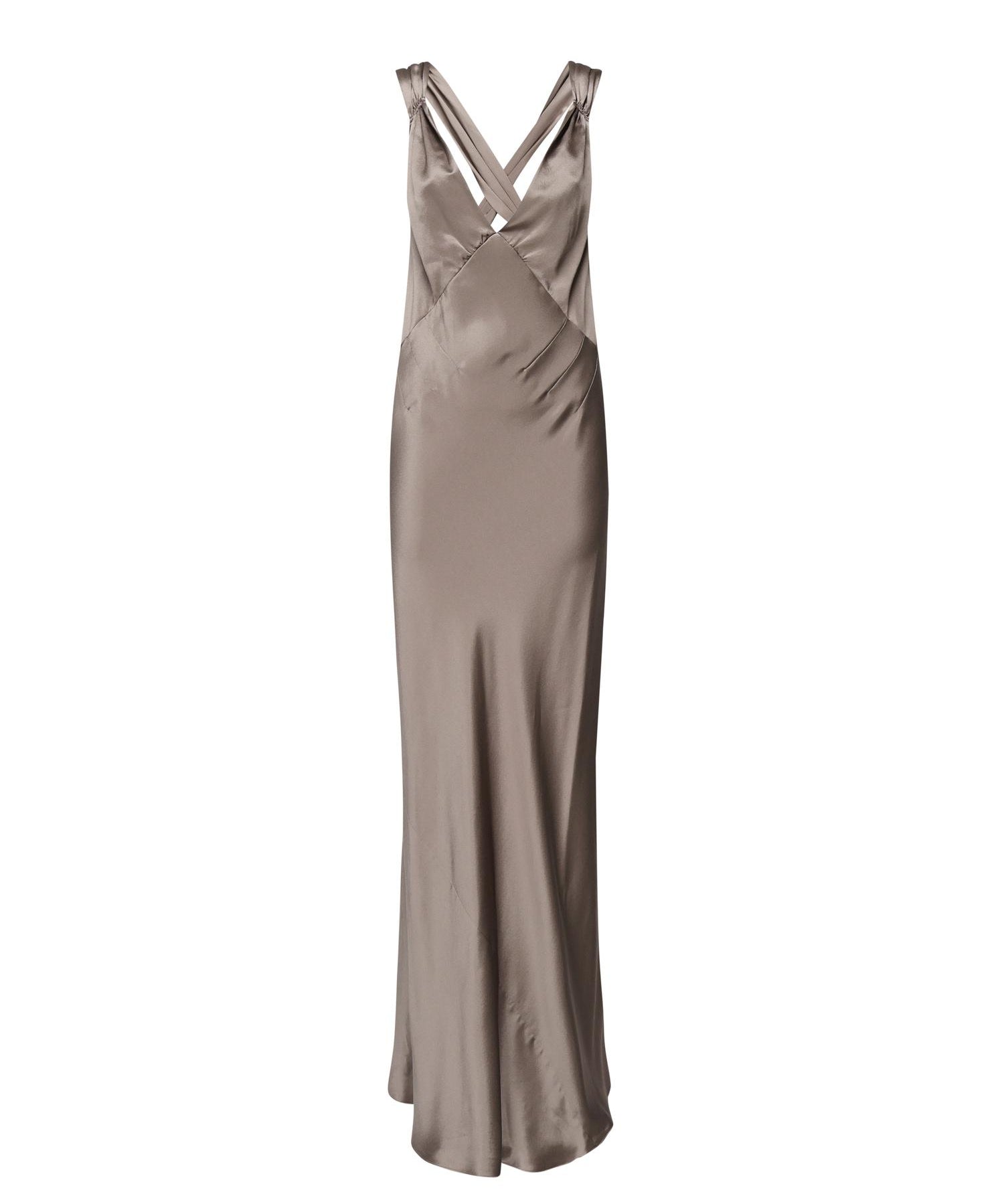 Abito lungo incrociato sulla schiena 797615 Y001W2783 SAINT LAURENT 
