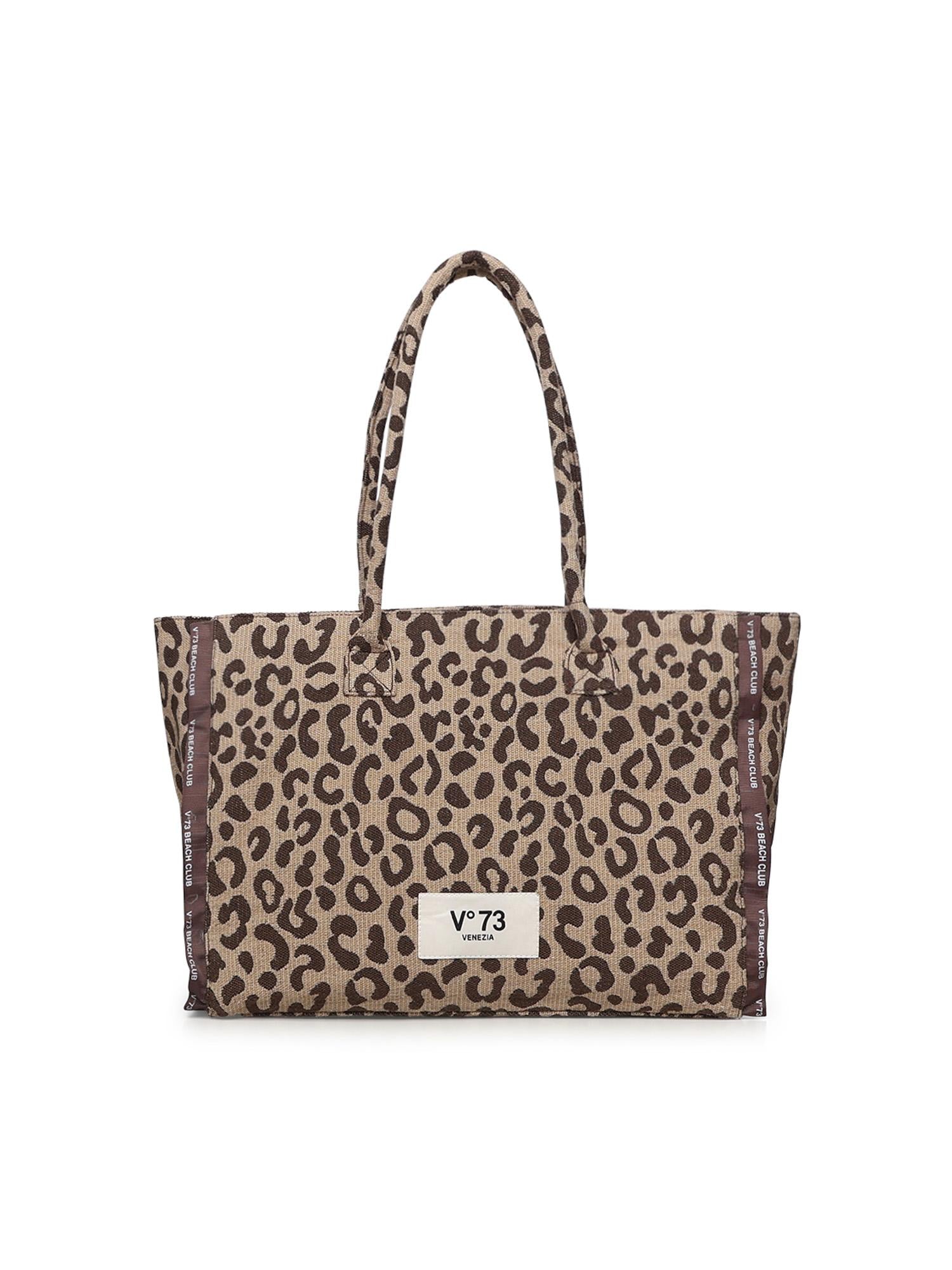 Borsa shopping Milene con logo 73BS9MV01M ILENEBEIGE/MORO V° 73 