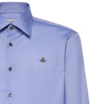 Camicia Ghost in cotone con logo 2401000J W01ESK403 VIVIENNE WESTWOOD 