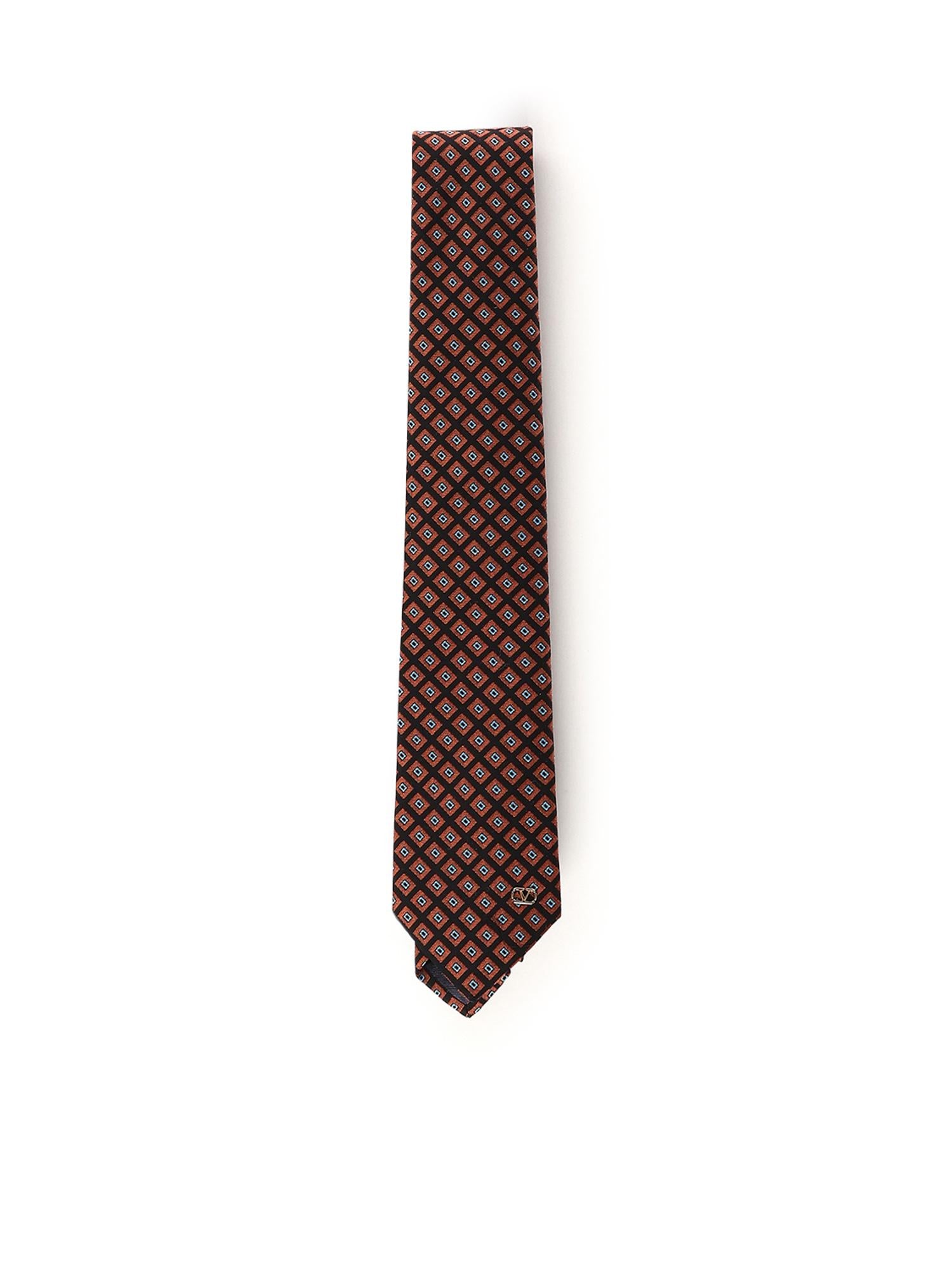 Cravatta in cotone jacquard con logo 8Y2EV194 ZPH9XE VALENTINO GARAVANI 