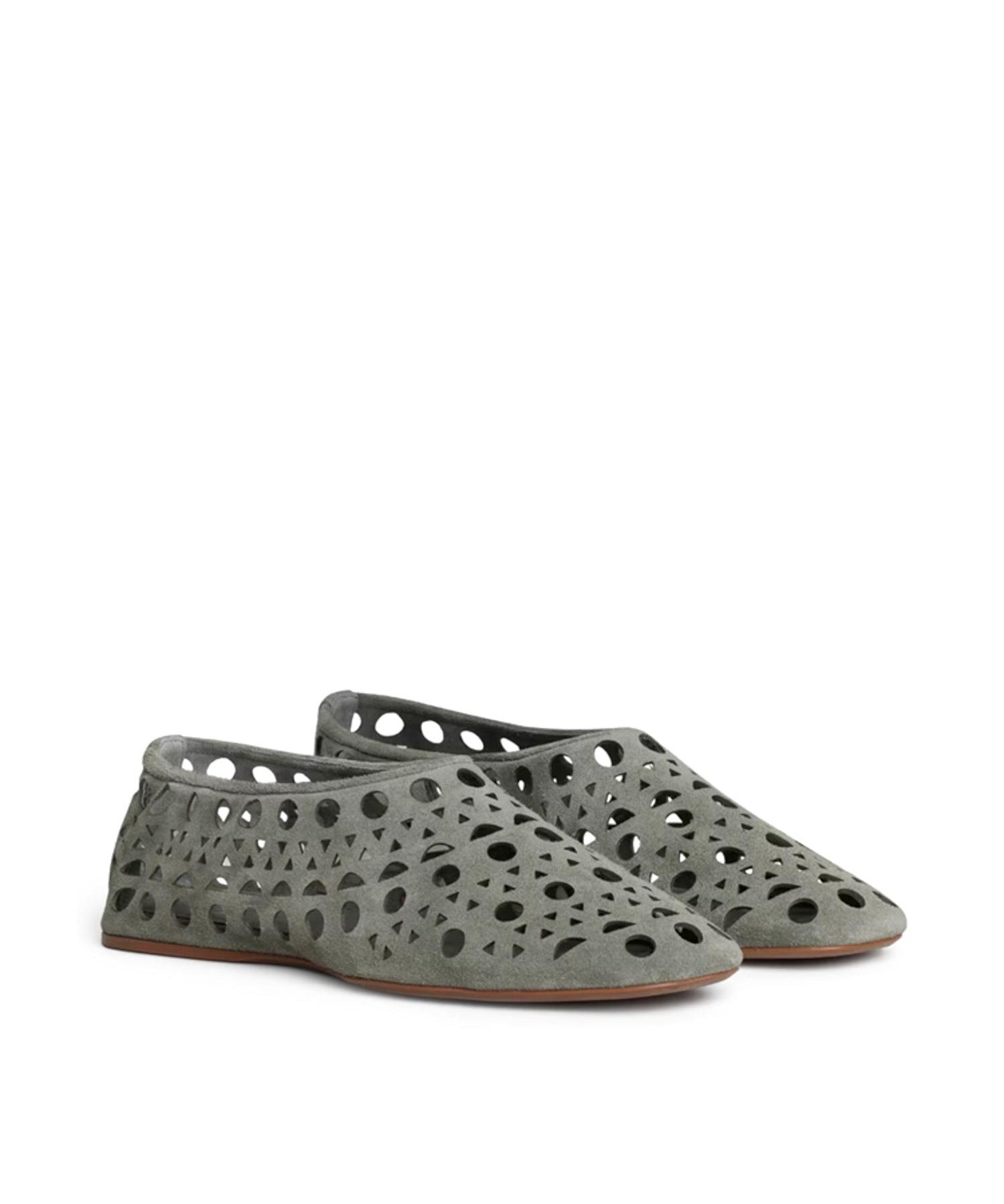 Slippers Vienne in pelle scamosciata AA3A1039I236 U24 ALAIA 