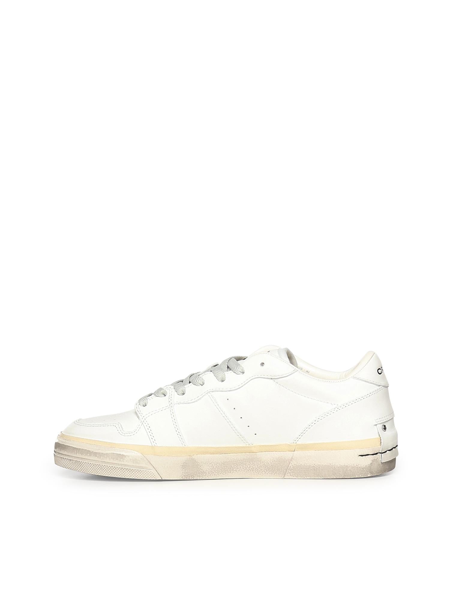 Sneaker Playoff in pelle<BR/> 19500PP8B WHITE CRIME LONDON 