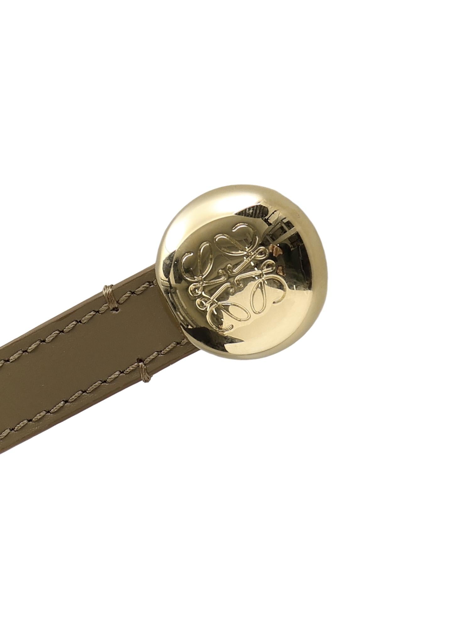 Cintura Pebble in pelle di vitello E619Z16X17 3967 LOEWE 