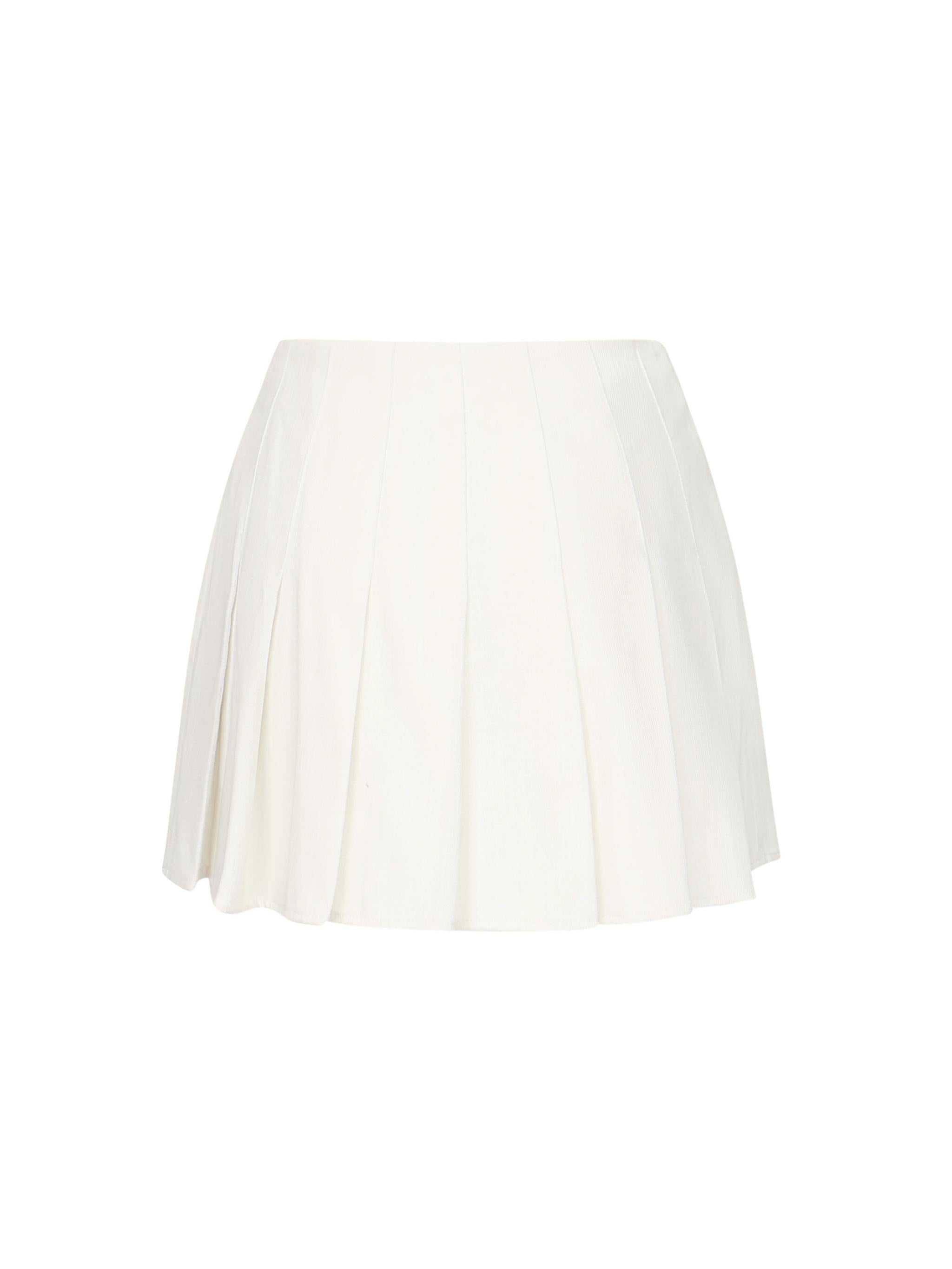 Mini gonna Tennis a pieghe <BR/> 25SSNGN-0002  NINEMINUTES 