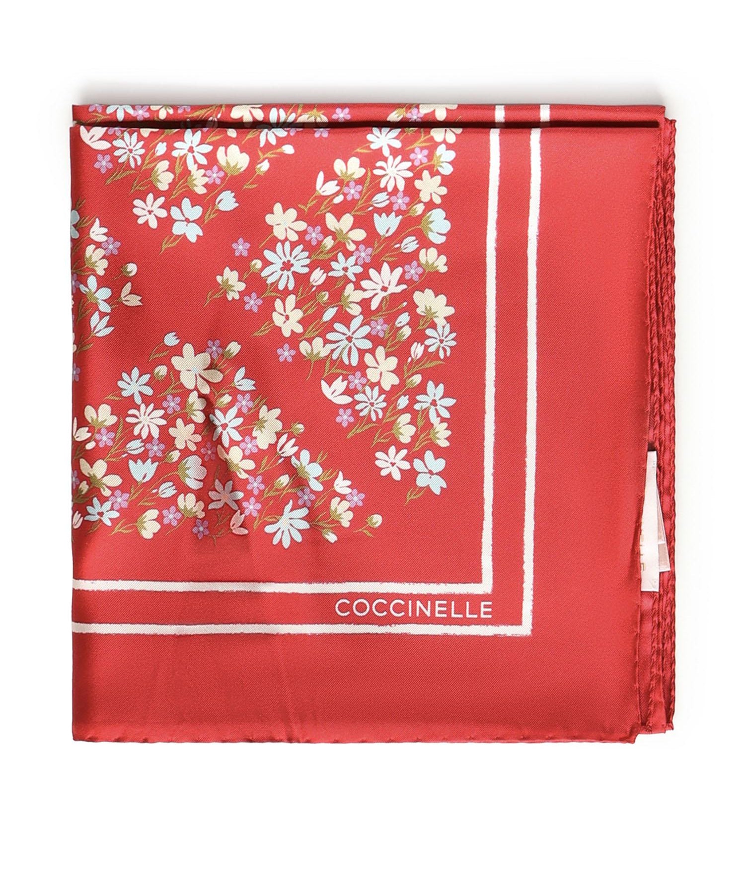 Foulard in seta con stampa E7UYE380101 M42 COCCINELLE 